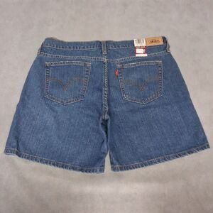 Y2K Levi's 515 Blue Jean Shorts 14 (34x7) Medium Washed New With Tags